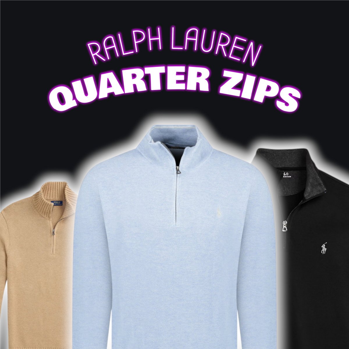 Ralph Lauren Quarter Zip Box (8 Quater Zips)