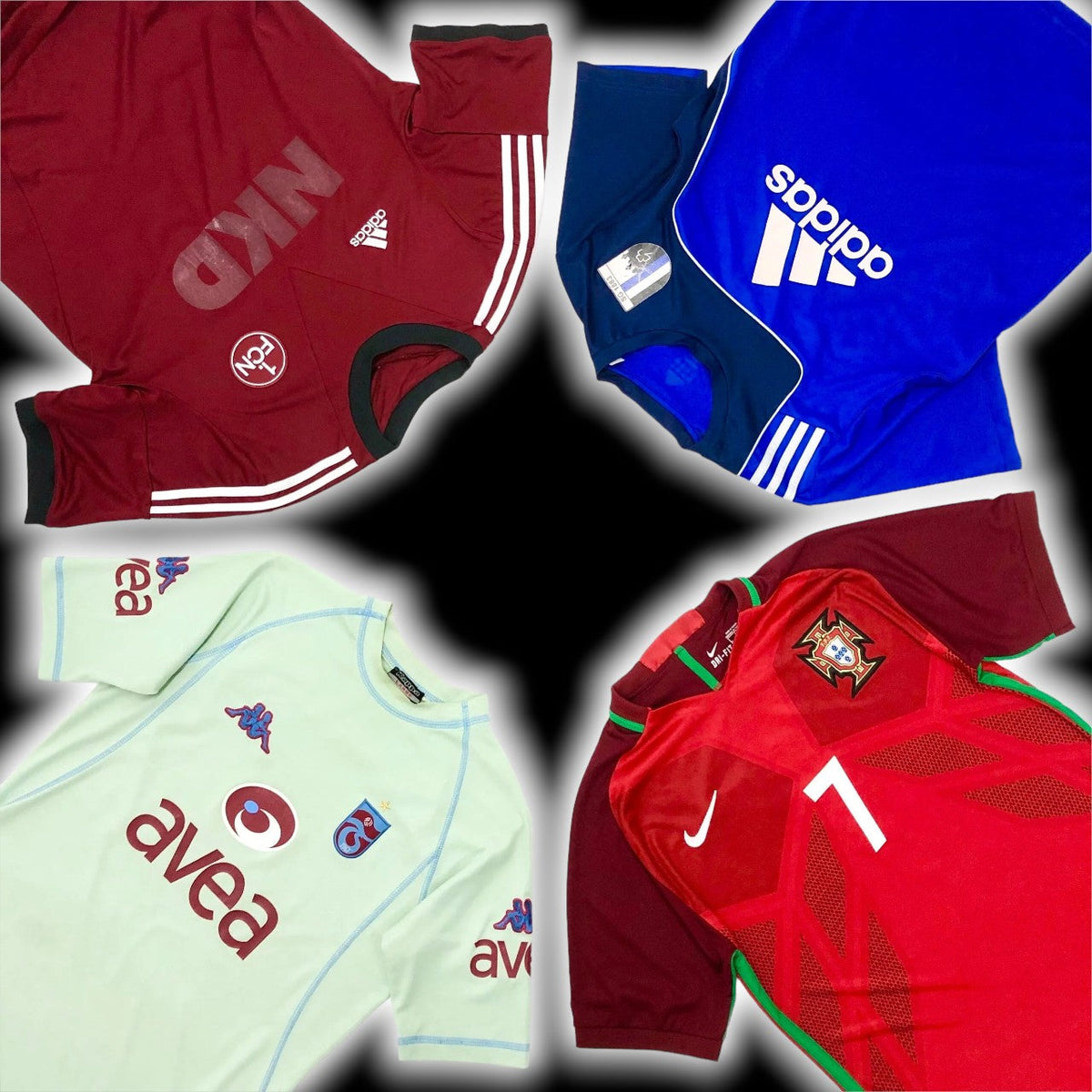 Vintage Football Shirt Box (10 Football Shirts)